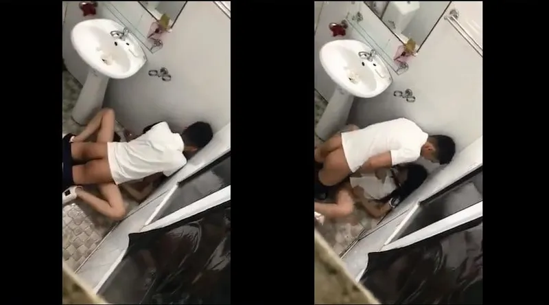 Bồ say xỉn và người yêu trong phòng tắm nhà hàng